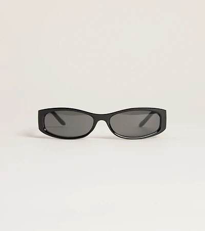 No Small Talk Oval Sunglasses