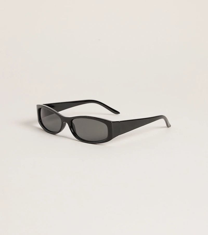 No Small Talk Oval Sunglasses