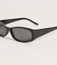 No Small Talk Oval Sunglasses