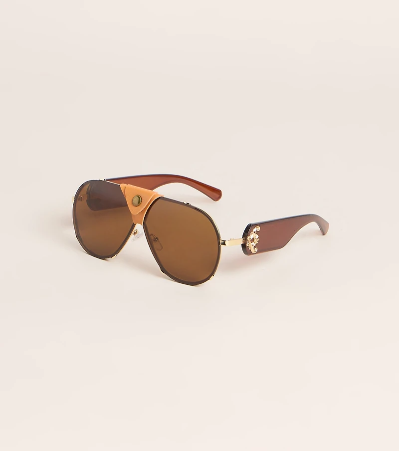 Off Duty Drama Aviator Sunglasses
