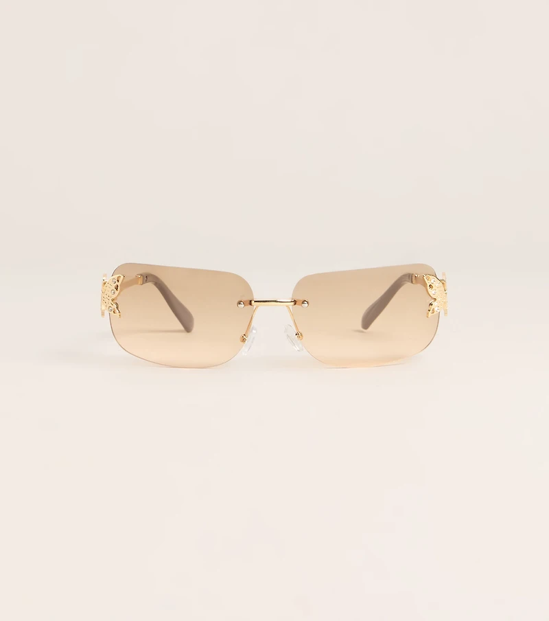 Pretty Intent Butterfly Side Sunglasses