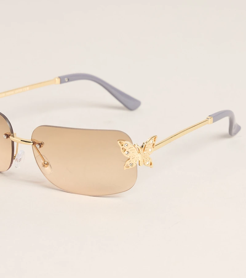 Pretty Intent Butterfly Side Sunglasses