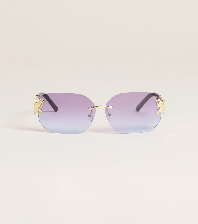 Pretty Intent Butterfly Side Sunglasses