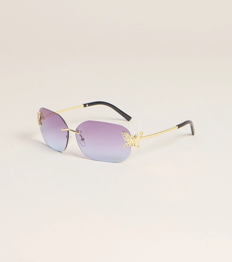 Pretty Intent Butterfly Side Sunglasses