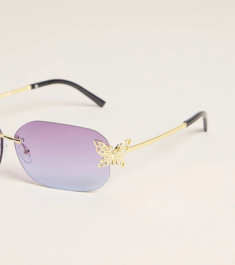 Pretty Intent Butterfly Side Sunglasses