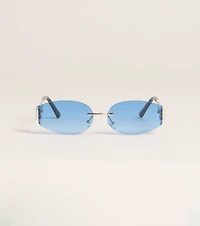 Sleek Attitude Oval Sunglasses