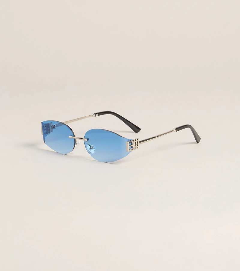Sleek Attitude Oval Sunglasses