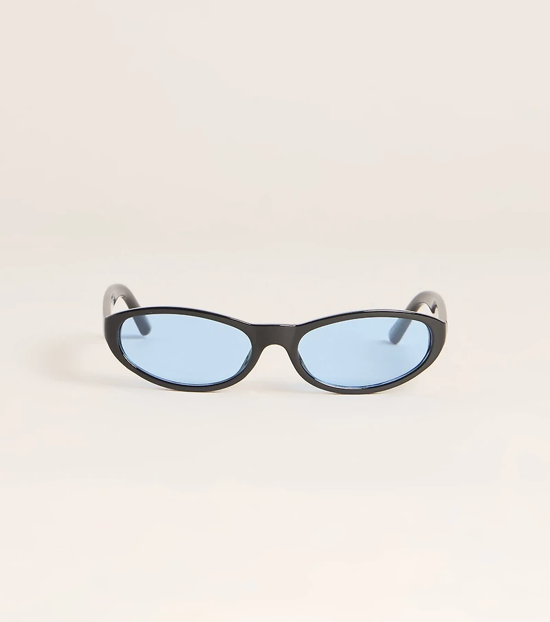 Minimalist Sleek Oval Sunglasses