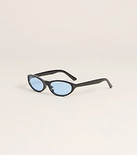 Minimalist Sleek Oval Sunglasses