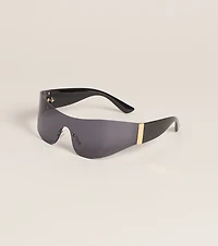 Sleek Edge Shield Sunglasses