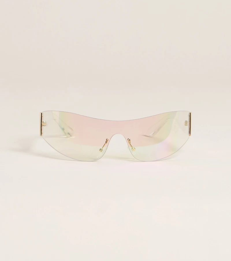 Sleek Edge Shield Sunglasses