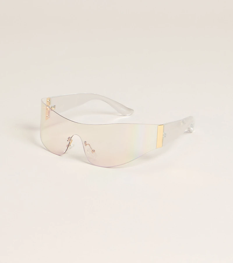 Sleek Edge Shield Sunglasses