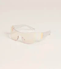 Sleek Edge Shield Sunglasses