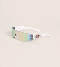 Windsor x Ed Hardy Rose Shield Sunglasses