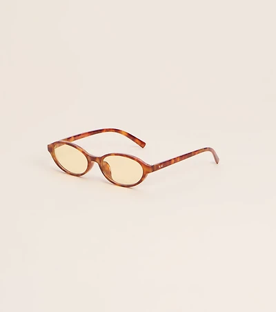 Study Break Retro Oval Sunglasses