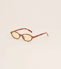 Study Break Retro Oval Sunglasses