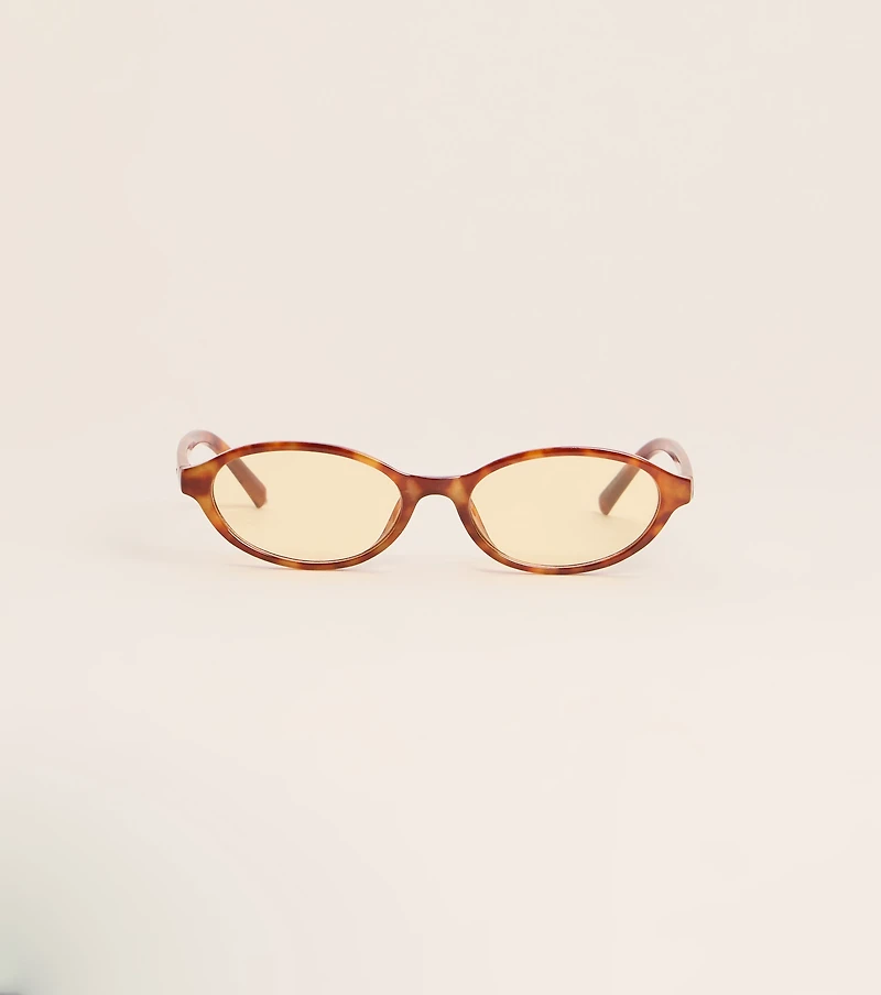 Study Break Retro Oval Sunglasses