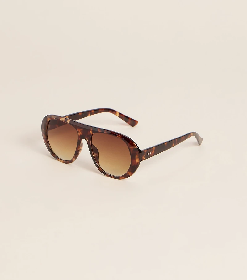 Booked Until Sunset Aviator Sunglasses