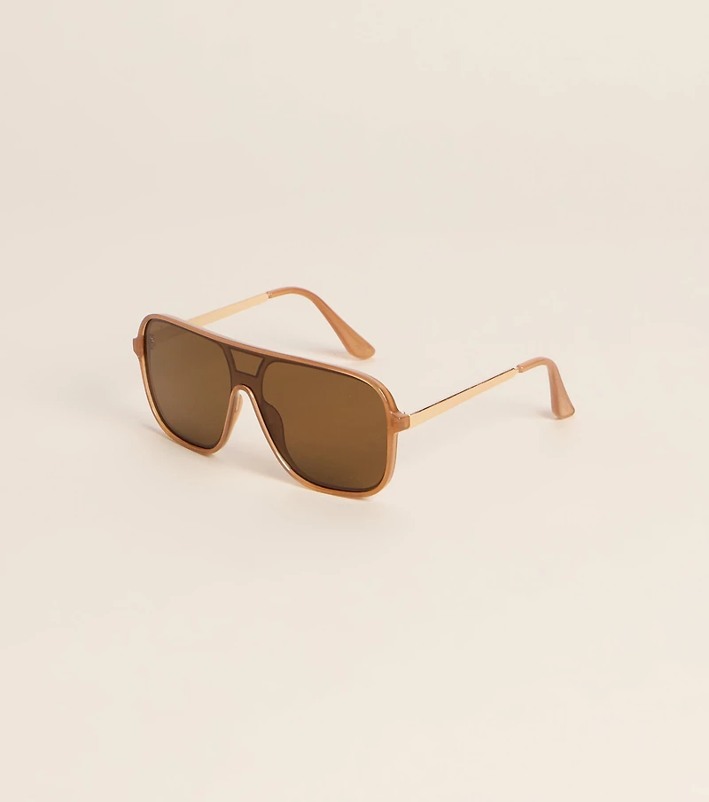 Too Busy Looking Good Aviator Sunglasses