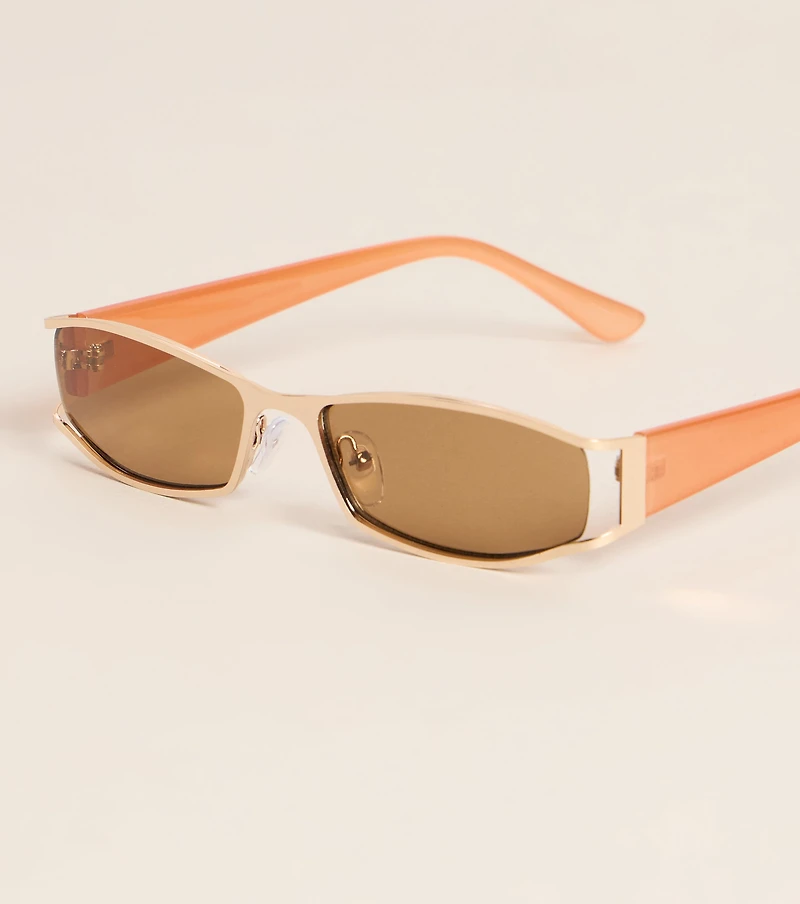 Plans Look Better Rectangular Sunglasses