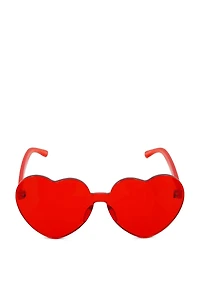 Rimless Heart Sunglasses