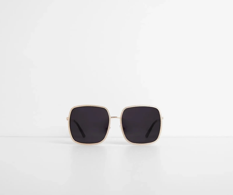 The Shade Is Real Over-sized Square Sunglasses