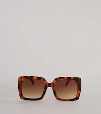 Unfazed Babe Oversized Square Sunglasses