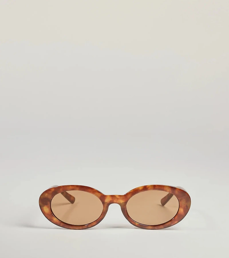 Golden Hour Tortoiseshell Oval Sunglasses