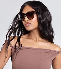 Always On Point Square Frame Sunglasses