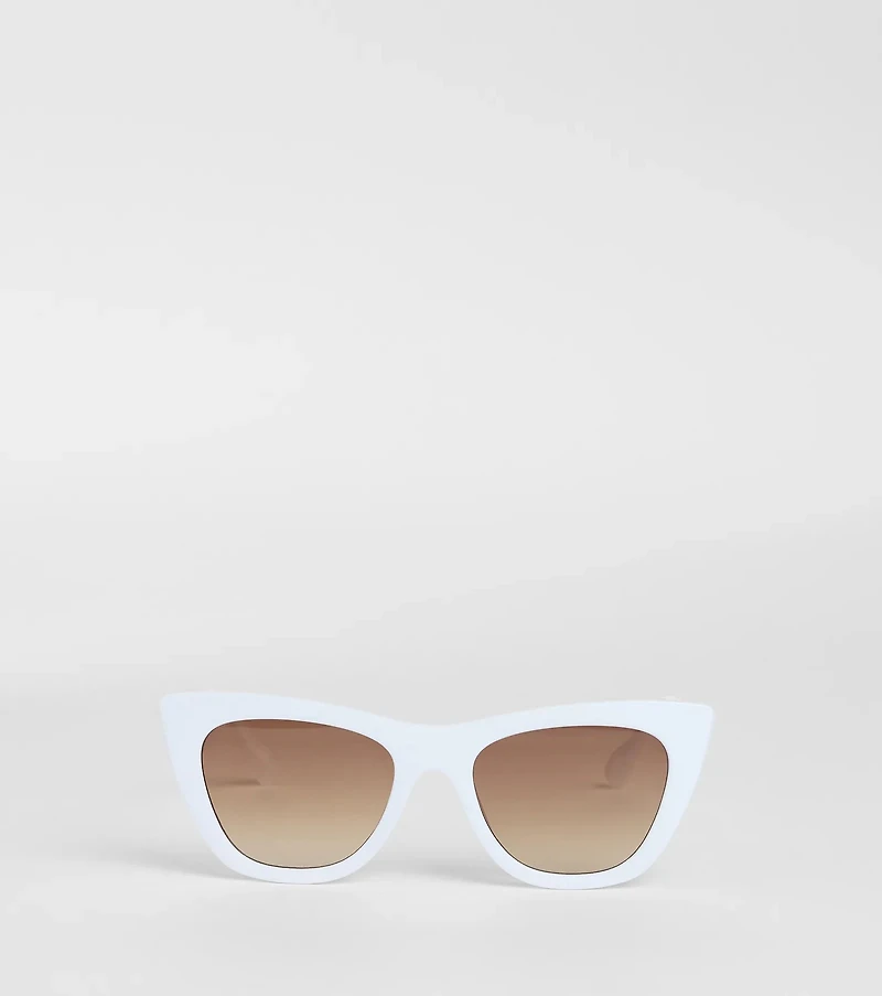 Cute Gaze Chain Trim Cat Eye Sunglasses