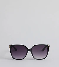 Livin' My Best Life Oversized Square Sunglasses