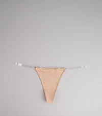 Barely There Clear Strap Thong