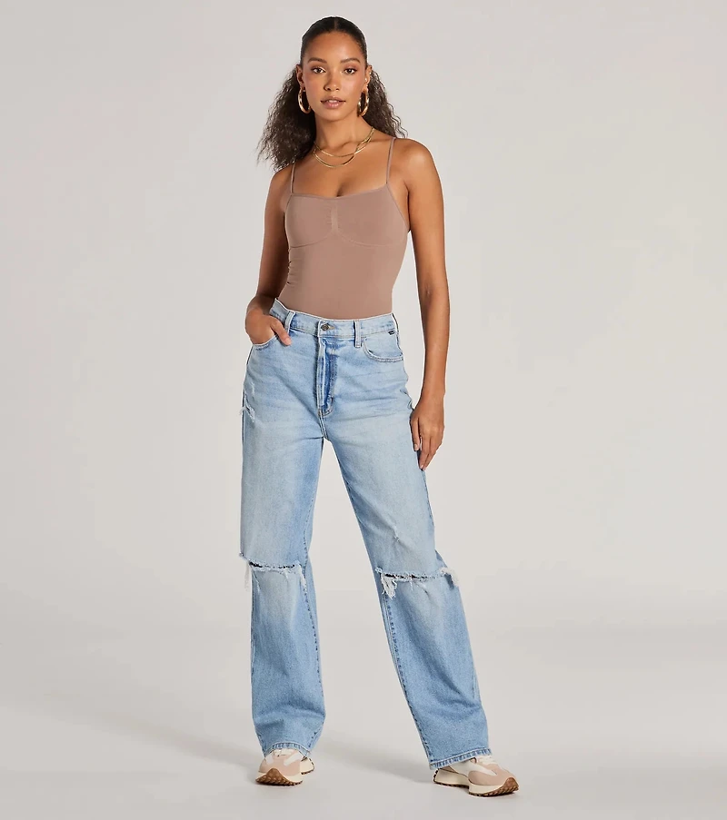 Clean Lines Sleeveless Seamless Knit Bodysuit