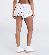 Sweet Pickings Cherry Print Knit Pajama Shorts