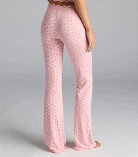 Sweet As Cherries Lace Trim Pajama Pants