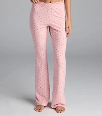 Sweet As Cherries Lace Trim Pajama Pants