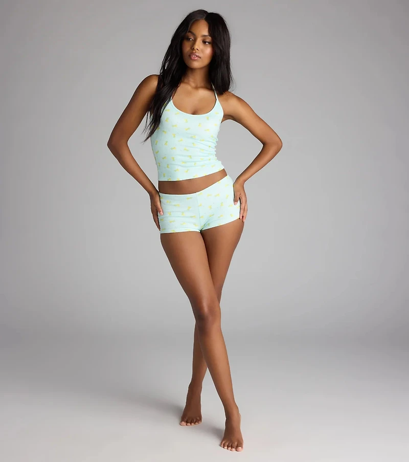 Sippin’ Pretty Margarita Print Pajama Shorts