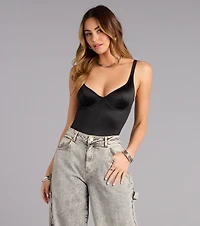 Quiet Glow Satin Bodysuit