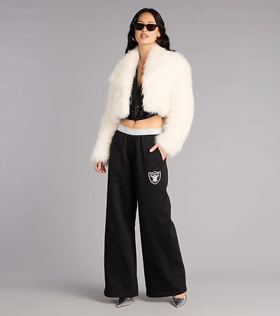 Ultra Game NFL Las Vegas Raiders Wide-Leg Sweatpants