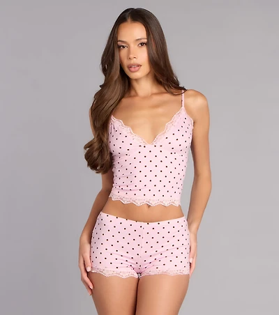 Sweet Dreams Polka Dot Pajama Top