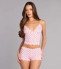 Sweet Dreams Polka Dot Pajama Top