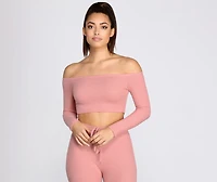 Slow Things Down Lounge Crop Top