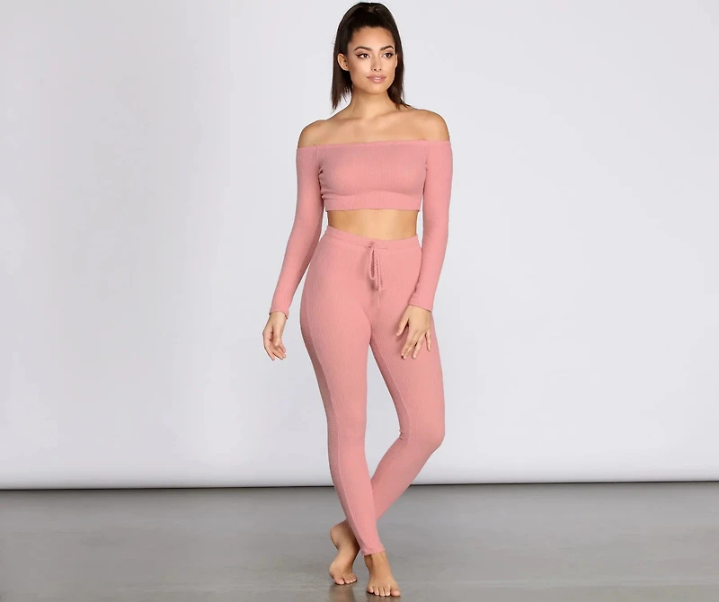 Slow Things Down Lounge Crop Top