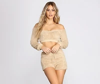 Sherpa Lounge Crop Top