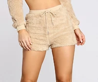 Sherpa Lounge Drawstring Shorts