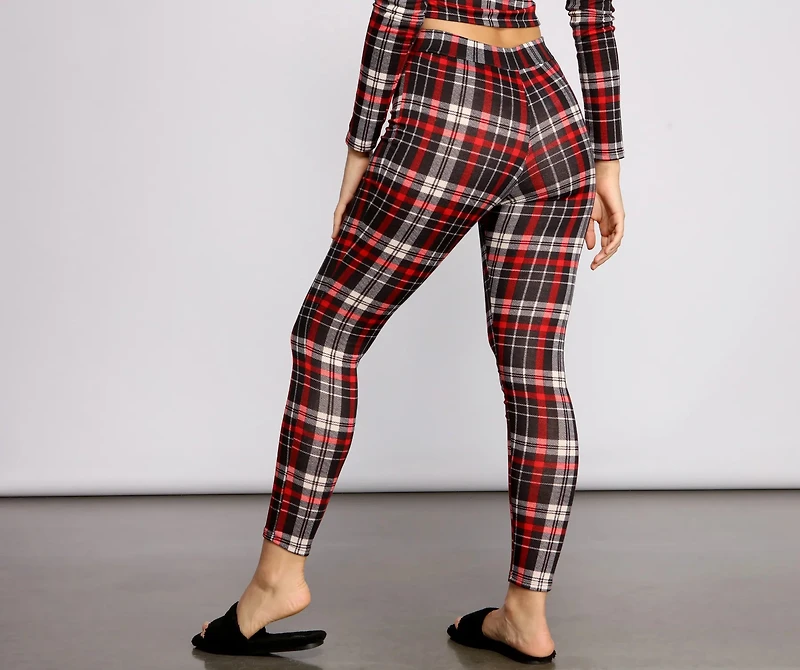 Classic Plaid Pajama Leggings