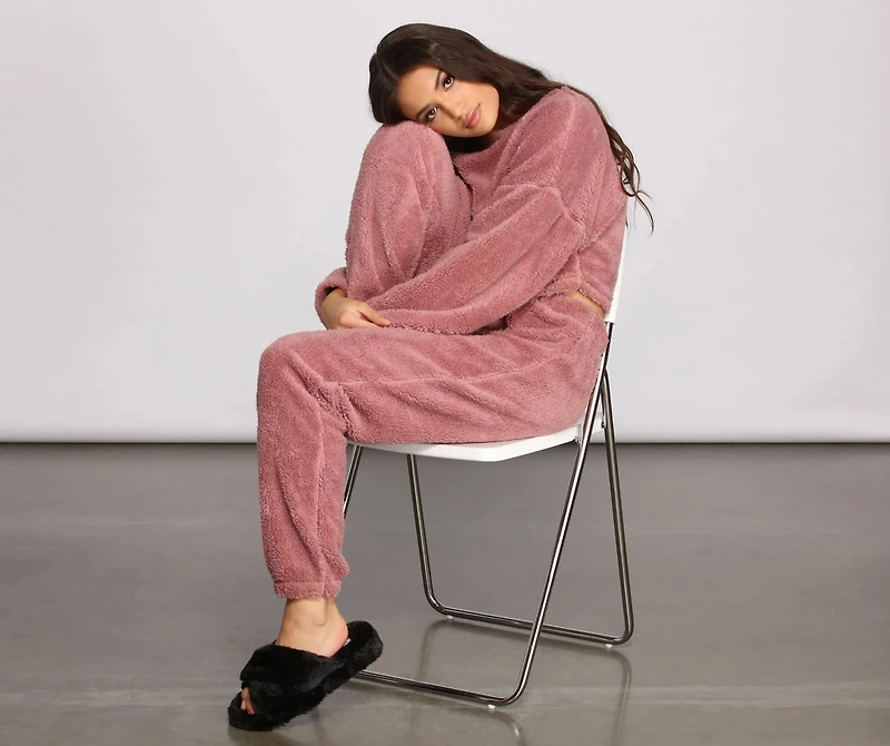 Cozy Cutie Sherpa Pajama Joggers