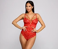 Lady Lace Caged Teddy