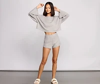 Take on Trendy Stripes Pajama Shorts
