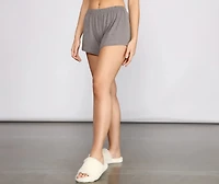 Catching Cozy Vibes Pajama Shorts